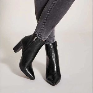 chunky heel ankle boots